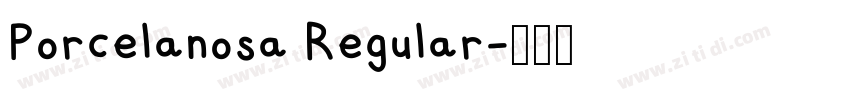 Porcelanosa Regular字体转换